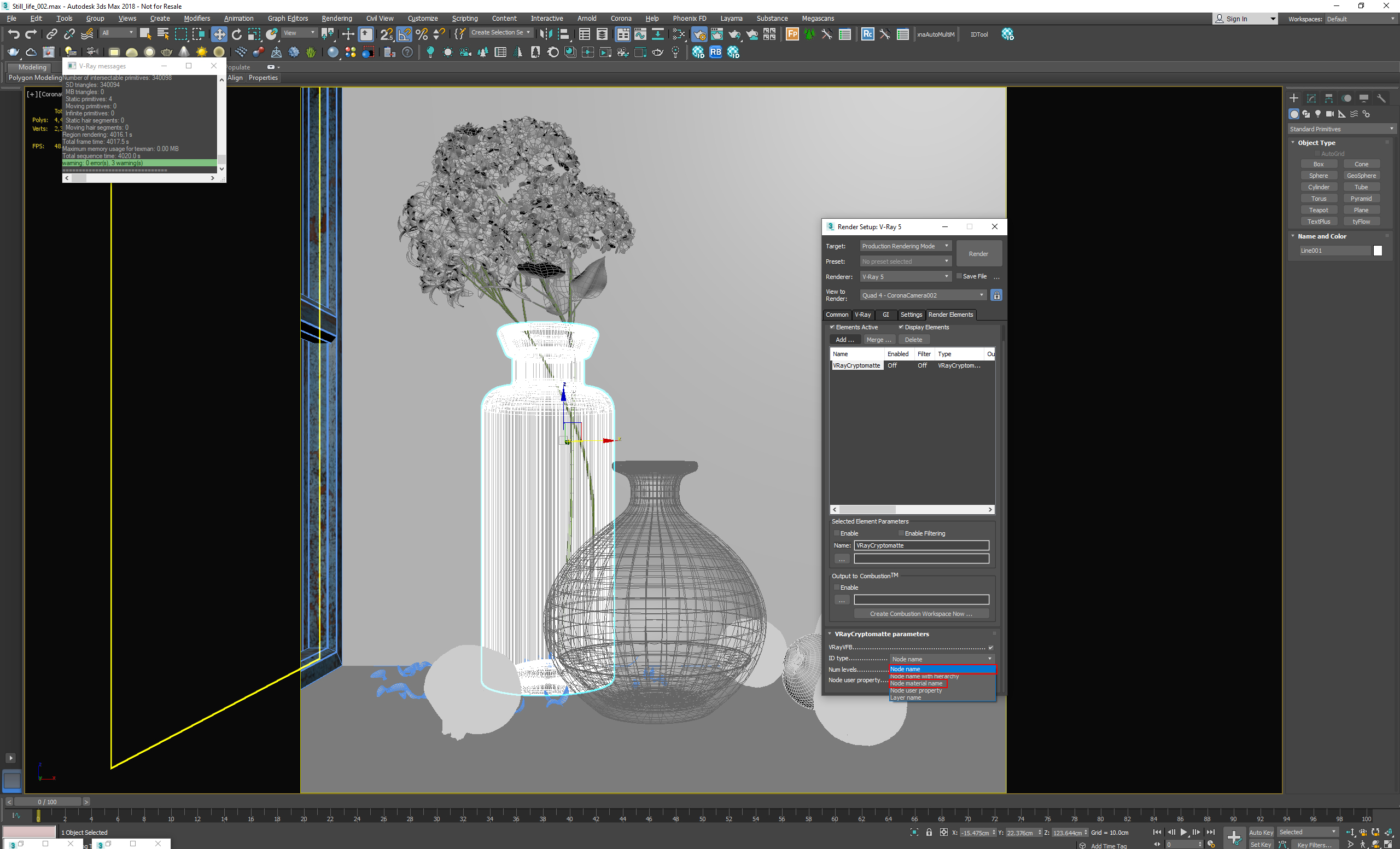 Cryptomatte in 3dsMax with V-Ray 5
